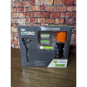 Schick Hydro Razor Set; Razor Edge Shave Gel & Banana Boat Lip Balm